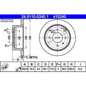 ATE Brzdový kotúč plny Ø262mm 24.0110-0240.1_thumb2