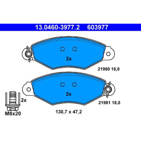 ATE Sada brzdových platničiek 13.0460-3977.2_thumb2