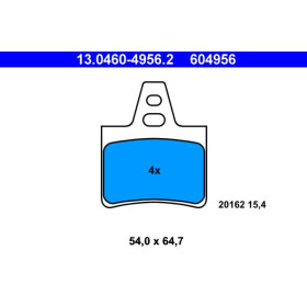 ATE Sada brzdových platničiek 13.0460-4956.2_thumb2