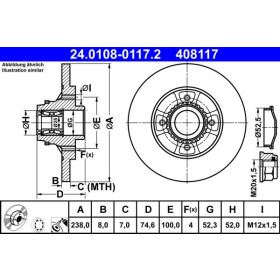 ATE Brzdový kotúč plny Ø238mm 24.0108-0117.2_thumb2