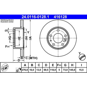 ATE Brzdový kotúč plny Ø276mm 24.0116-0128.1_thumb2