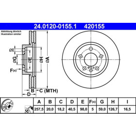 ATE Brzdový kotúč vetraný Ø258mm 24.0120-0155.1_thumb2