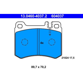 ATE Sada brzdových platničiek 13.0460-4037.2_thumb2
