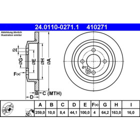 ATE Brzdový kotúč plny Ø259mm 24.0110-0271.1_thumb2