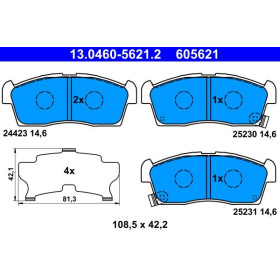 ATE Sada brzdových platničiek 13.0460-5621.2_thumb2