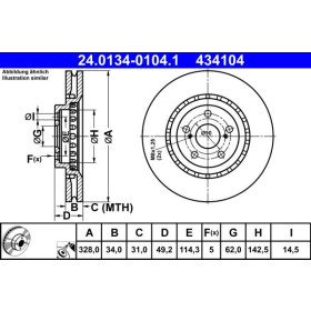 ATE Brzdový kotúč vetraný Ø328mm 24.0134-0104.1_thumb2