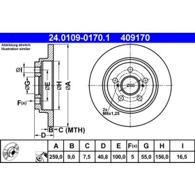 ATE Brzdový kotúč plny Ø259mm 24.0109-0170.1_thumb2