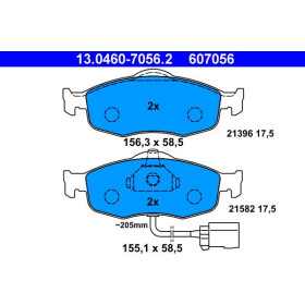 ATE Sada brzdových platničiek 13.0460-7056.2_thumb2