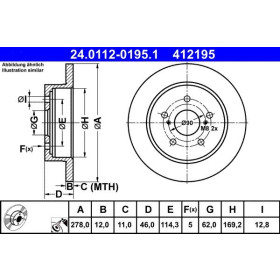 ATE Brzdový kotúč plny Ø278mm 24.0112-0195.1_thumb2