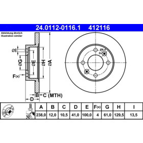 ATE Brzdový kotúč plny Ø238mm 24.0112-0116.1_thumb2