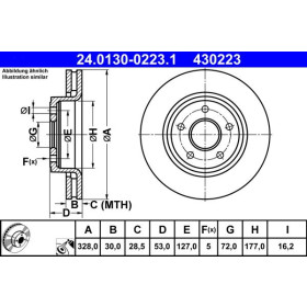 ATE Brzdový kotúč vetraný Ø328mm 24.0130-0223.1_thumb2