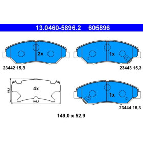 ATE Sada brzdových platničiek 13.0460-5896.2_thumb2