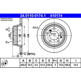 ATE Brzdový kotúč plny Ø284mm 24.0110-0174.1_thumb2