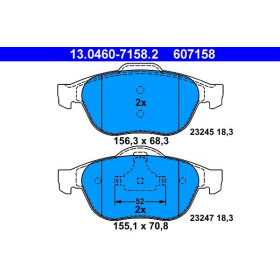 ATE Sada brzdových platničiek 13.0460-7158.2_thumb2
