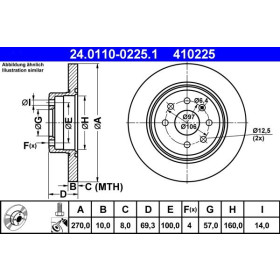 ATE Brzdový kotúč plny Ø270mm 24.0110-0225.1_thumb2