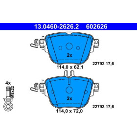 ATE Sada brzdových platničiek 13.0460-2626.2_thumb2