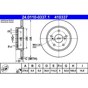 ATE Brzdový kotúč plny Ø270mm 24.0110-0337.1_thumb2