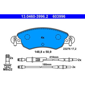 ATE Sada brzdových platničiek 13.0460-3996.2_thumb2