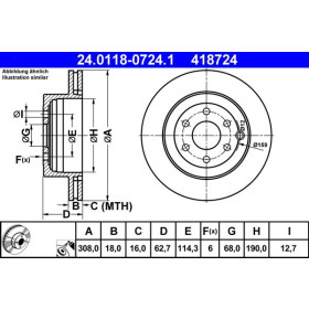 ATE Brzdový kotúč vetraný Ø308mm 24.0118-0724.1_thumb2