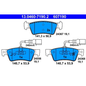 ATE Sada brzdových platničiek 13.0460-7190.2_thumb2