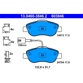 ATE Sada brzdových platničiek 13.0460-3846.2_thumb2
