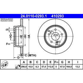 ATE Brzdový kotúč plny Ø290mm 24.0110-0293.1_thumb2