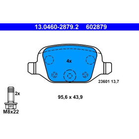 ATE Sada brzdových platničiek 13.0460-2879.2_thumb2