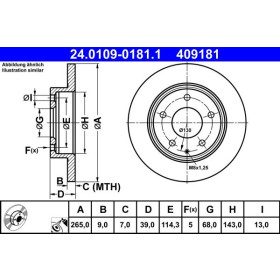 ATE Brzdový kotúč plny Ø265mm 24.0109-0181.1_thumb2