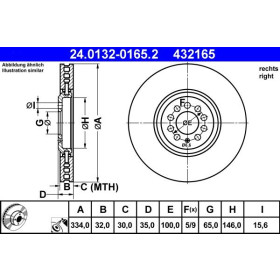 ATE Brzdový kotúč Brzdovy kotuc dvojdielny Ø334mm 24.0132-0165.2_thumb2