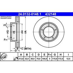 ATE Brzdový kotúč vetraný Ø313mm 24.0132-0148.1_thumb2