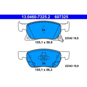ATE Sada brzdových platničiek 13.0460-7325.2_thumb2