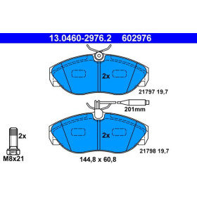 ATE Sada brzdových platničiek 13.0460-2976.2_thumb2