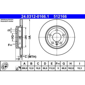 ATE Brzdový kotúč plny Ø288mm 24.0312-0166.1_thumb2