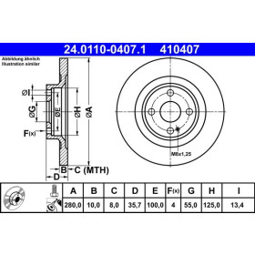 ATE Brzdový kotúč plny Ø280mm 24.0110-0407.1_thumb2