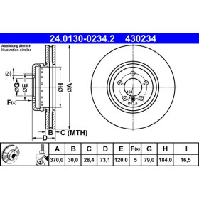 ATE Brzdový kotúč Brzdovy kotuc dvojdielny Ø370mm 24.0130-0234.2_thumb2