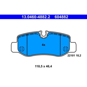 ATE Sada brzdových platničiek 13.0460-4882.2_thumb2