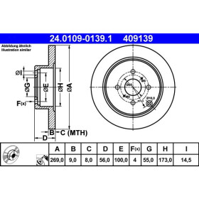 ATE Brzdový kotúč plny Ø269mm 24.0109-0139.1_thumb2