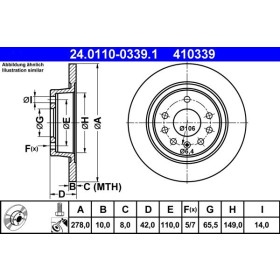 ATE Brzdový kotúč plny Ø278mm 24.0110-0339.1_thumb2