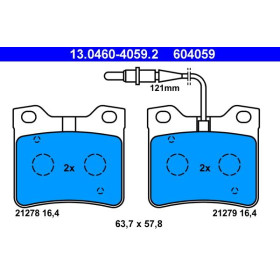 ATE Sada brzdových platničiek 13.0460-4059.2_thumb2
