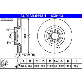 ATE Brzdový kotúč vetraný Ø320mm 24.0130-0113.1_thumb2