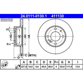 ATE Brzdový kotúč plny Ø227mm 24.0111-0130.1_thumb2