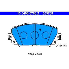 ATE Sada brzdových platničiek 13.0460-5768.2_thumb2