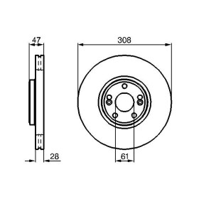 BOSCH Brzdový kotúč vetraný Ø308mm   0 986 479 198_thumb5