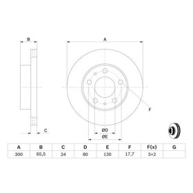 BOSCH Brzdový kotúč vetraný Ø300mm   0 986 479 314_thumb5