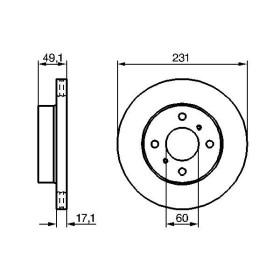 BOSCH Brzdový kotúč vetraný Ø231mm   0 986 479 241_thumb5