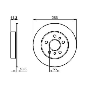 BOSCH Brzdový kotúč plny Ø264,7mm   0 986 478 757_thumb5