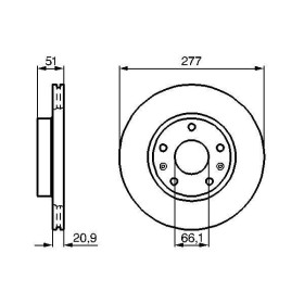 BOSCH Brzdový kotúč vetraný Ø277mm   0 986 478 992_thumb5