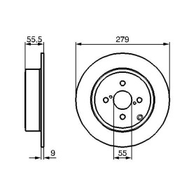 BOSCH Brzdový kotúč plny Ø279mm   0 986 479 149_thumb5