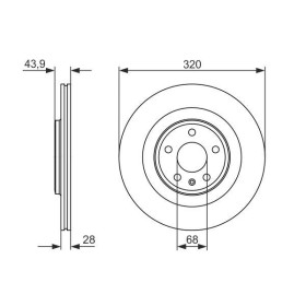 BOSCH Brzdový kotúč vetraný Ø320mm   0 986 479 552_thumb5