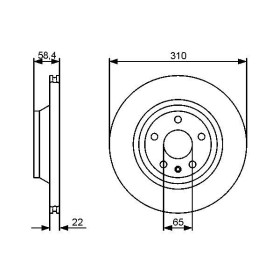 BOSCH Brzdový kotúč vetraný Ø310mm   0 986 479 466_thumb5